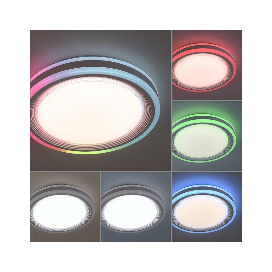 Leuchten Direkt 15152-16 - LED RGBW Lámpara de techo regulable SPHERIC LED/18W/230V + mando a distancia