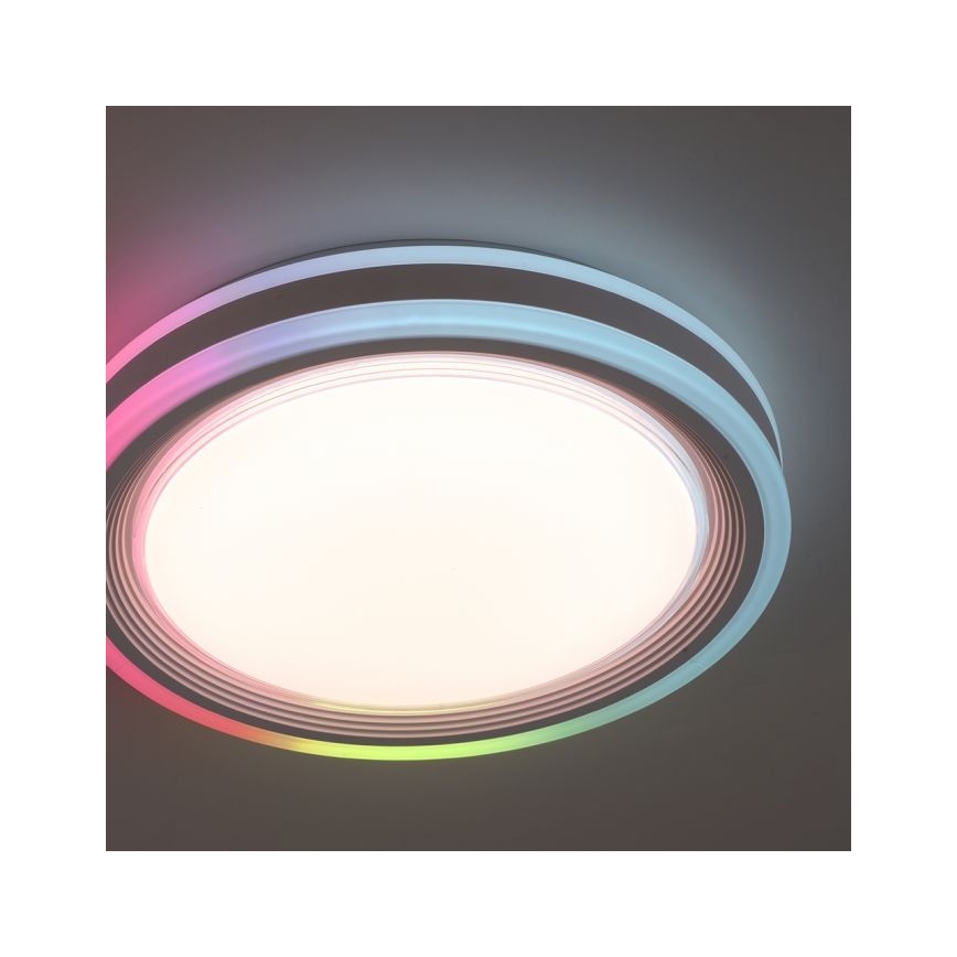 Leuchten Direkt 15152-16 - LED RGBW Lámpara de techo regulable SPHERIC LED/18W/230V + mando a distancia