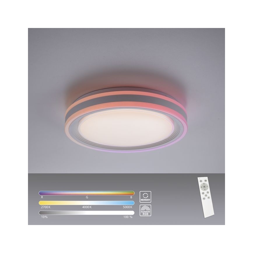 Leuchten Direkt 15152-16 - LED RGBW Lámpara de techo regulable SPHERIC LED/18W/230V + mando a distancia