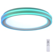 Leuchten Direkt 15154-16 - Plafón LED RGB regulable EDGING LED/39W/230V