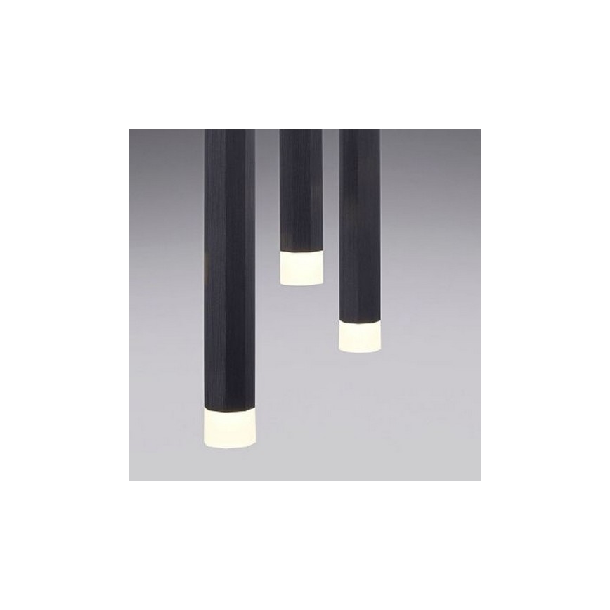 Leuchten Direkt 15205-18 - Lámpara colgante LED BRUNO 5xLED/4,8W/230V negro