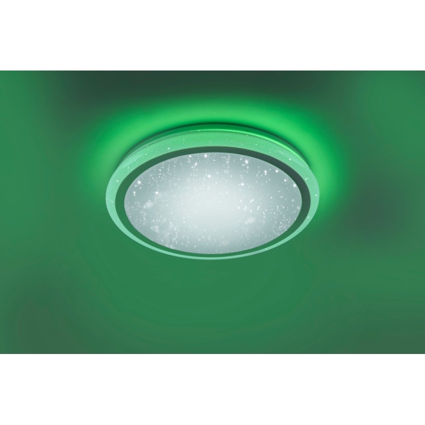 Leuchten Direkt 15220-16 - Plafón LED RGB regulable LUISA LED/28W/230V + mando a distancia
