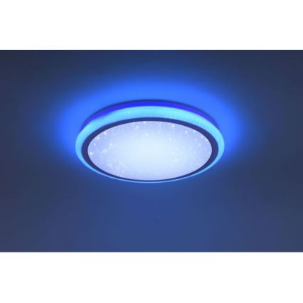 Leuchten Direkt 15220-16 - Plafón LED RGB regulable LUISA LED/28W/230V + mando a distancia