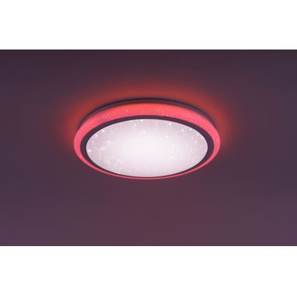 Leuchten Direkt 15220-16 - Plafón LED RGB regulable LUISA LED/28W/230V + mando a distancia