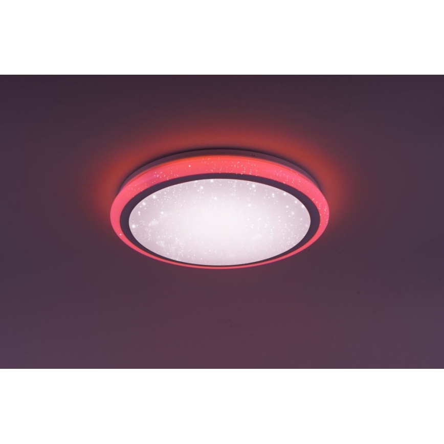 Leuchten Direkt 15220-16 - Plafón LED RGB regulable LUISA LED/28W/230V + mando a distancia