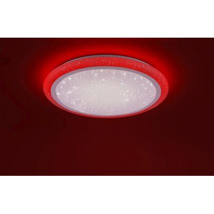 Leuchten Direkt 15230-16 - Plafón LED RGB regulable LUISA LED/42W/230V 3000-6400K + mando a distancia