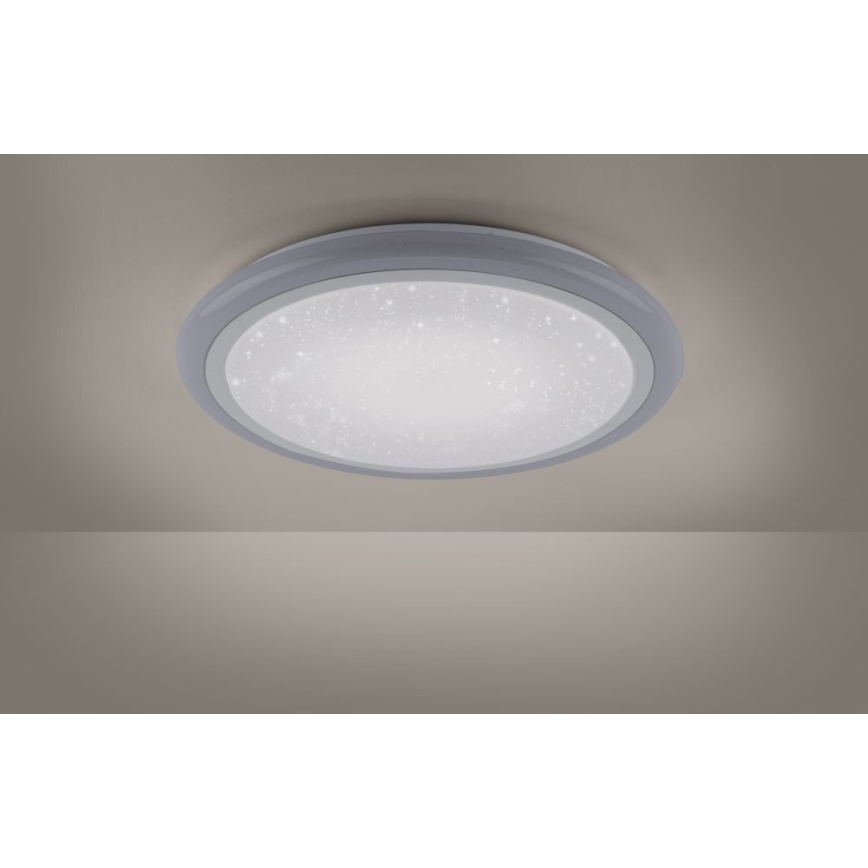 Leuchten Direkt 15230-16 - Plafón LED RGB regulable LUISA LED/42W/230V 3000-6400K + mando a distancia