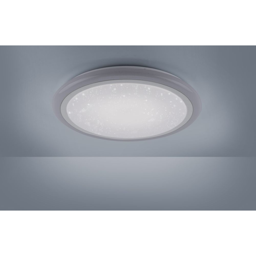 Leuchten Direkt 15230-16 - Plafón LED RGB regulable LUISA LED/42W/230V 3000-6400K + mando a distancia