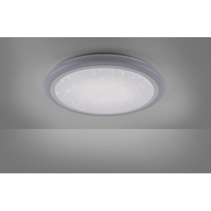 Leuchten Direkt 15230-16 - Plafón LED RGB regulable LUISA LED/42W/230V 3000-6400K + mando a distancia