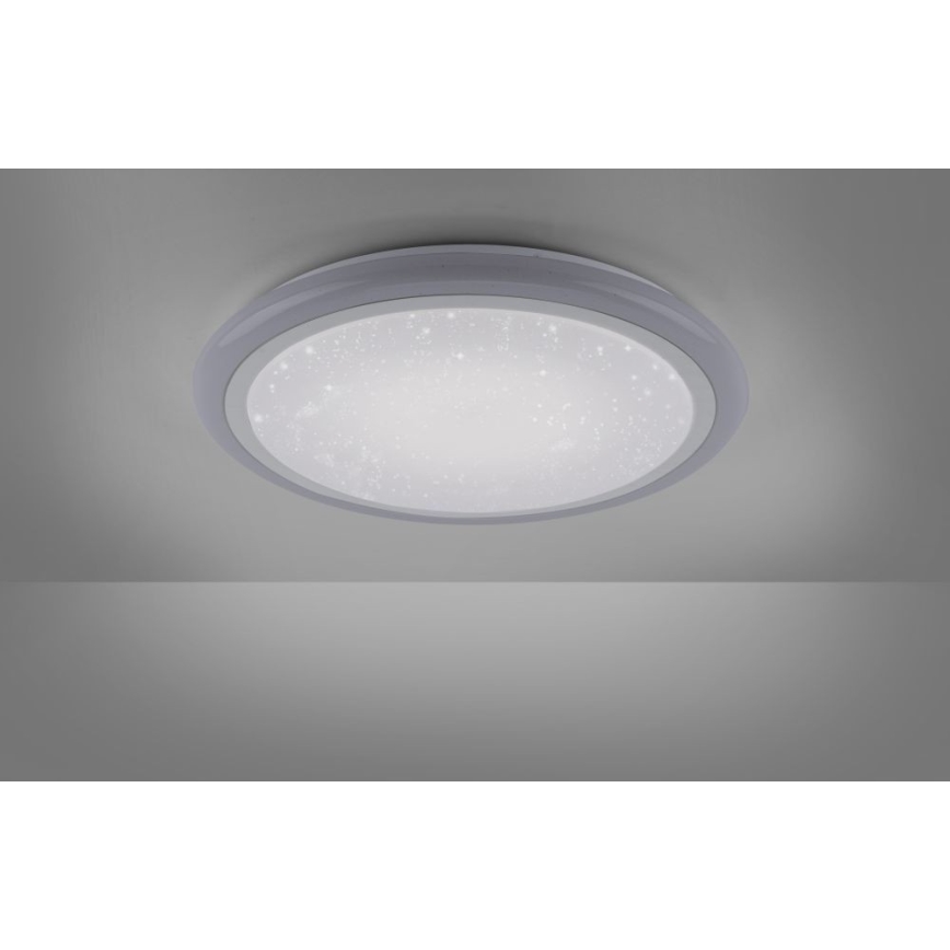 Leuchten Direkt 15230-16 - Plafón LED RGB regulable LUISA LED/42W/230V 3000-6400K + mando a distancia
