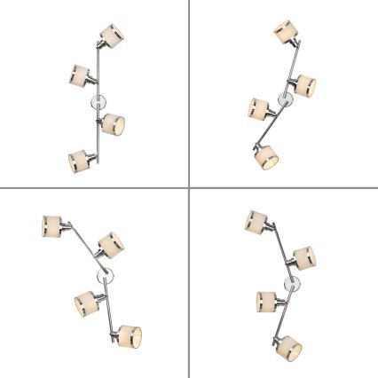 Leuchten Direkt 15374-17 - Foco ACCOR 4xE14/25W/230V