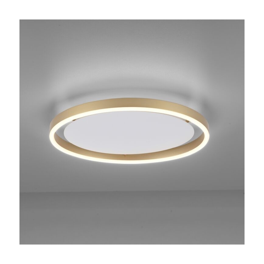 Leuchten Direkt 15391-60 - Plafón LED regulable RITUS LED/20W/230V latón