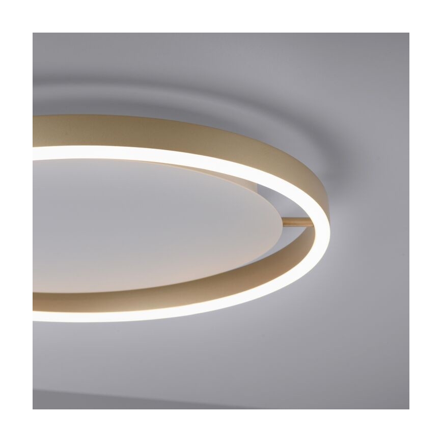 Leuchten Direkt 15391-60 - Plafón LED regulable RITUS LED/20W/230V latón