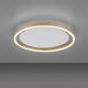 Leuchten Direkt 15391-60 - Plafón LED regulable RITUS LED/20W/230V latón