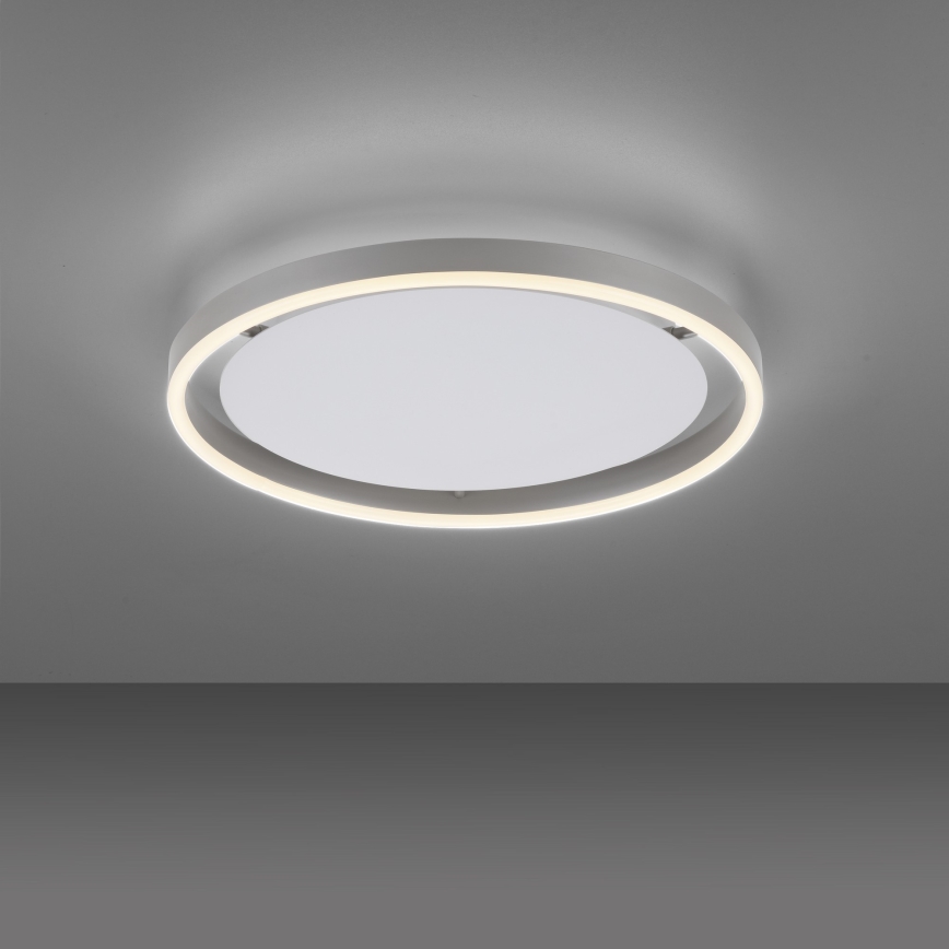 Leuchten Direkt 15391-95 - Plafón LED regulable RITUS LED/20W/230V cromo mate