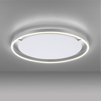 Leuchten Direkt 15392-95 - Plafón LED regulable RITUS LED/30W/230V cromo