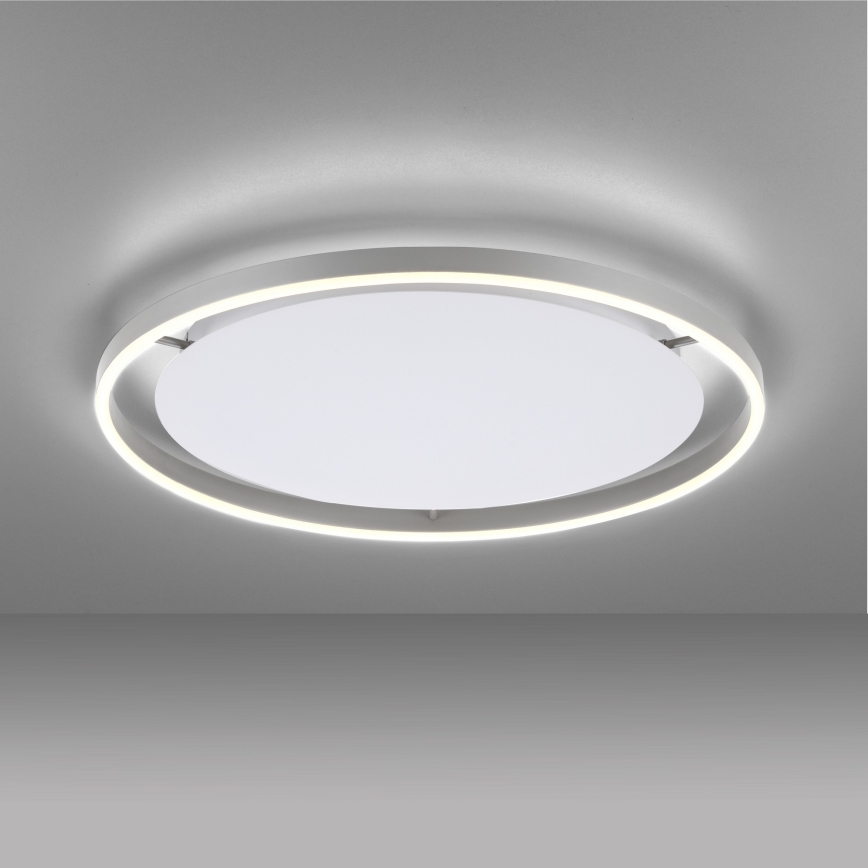 Leuchten Direkt 15392-95 - Plafón LED regulable RITUS LED/30W/230V cromo mate