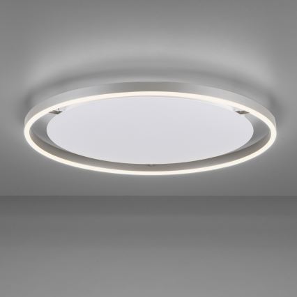 Leuchten Direkt 15392-95 - Plafón LED regulable RITUS LED/30W/230V cromo mate