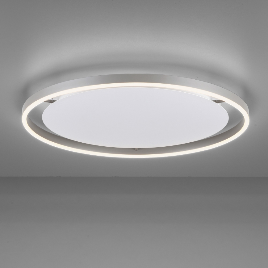 Leuchten Direkt 15392-95 - Plafón LED regulable RITUS LED/30W/230V cromo mate