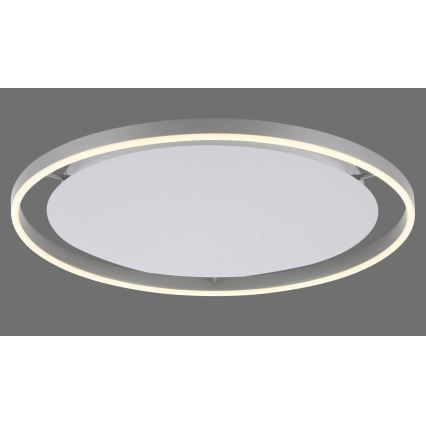 Leuchten Direkt 15392-95 - Plafón LED regulable RITUS LED/30W/230V cromo mate