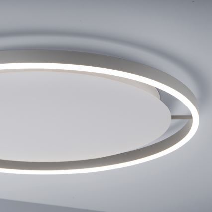 Leuchten Direkt 15392-95 - Plafón LED regulable RITUS LED/30W/230V cromo mate