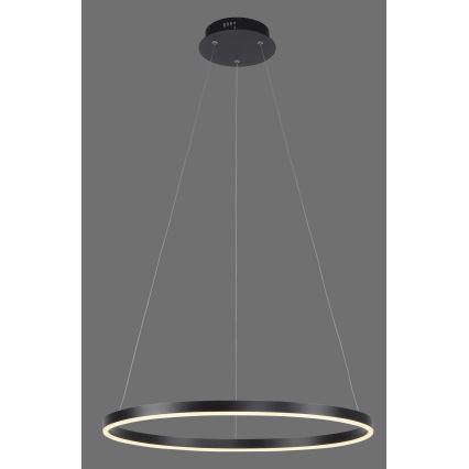 Leuchten Direkt 15394-13 - Lámpara de araña LED regulable RITUS LED/30W/230V negro