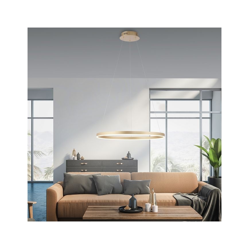 Leuchten Direkt 15394-60 - Lámpara de araña LED regulable con cable RITUS LED/30W/230V latón