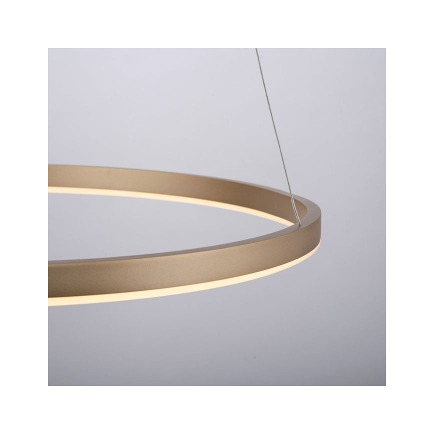 Leuchten Direkt 15394-60 - Lámpara de araña LED regulable con cable RITUS LED/30W/230V latón