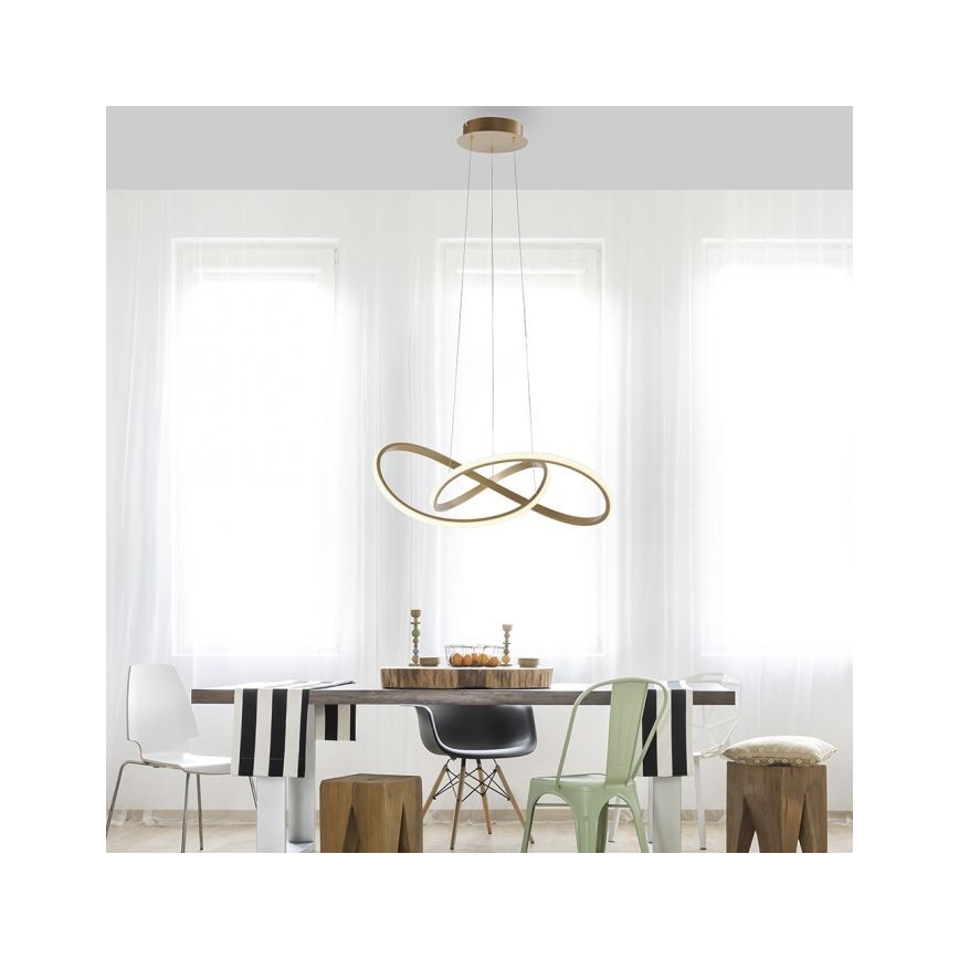 Leuchten Direkt 15402-60 - Lámpara de araña LED regulable sobre cable MARIA LED/25W/230V