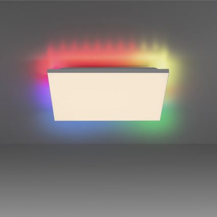 Leuchten Direkt 15561-16 - Plafón LED RGB regulable CONRAD LED/27W/230V + mando a distancia