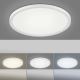 Leuchten Direkt 15571-16 - Plafón LED regulable FLAT LED/23,5W/230V 2700-5000K + mando a distancia