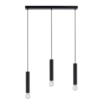 Leuchten Direkt 15618-18 - Lámpara colgante BRUNA 3xE27/60W/230V negro