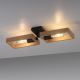 Leuchten Direkt 15657-18 - Lámpara de techo FRANKY 2xE27/60W/230V acacia