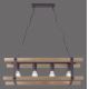 Leuchten Direkt 15684-79 - Lámpara colgante con cadena EDITH 4xE27/60W/230V pino