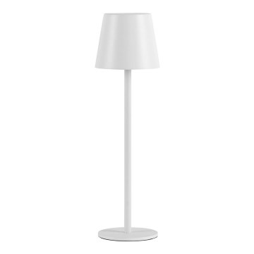 Leuchten Direkt 19250-16 - LED Lámpara de mesa recargable y regulable para exteriores EURIA LED/3W/5V 2600 mAh IP54 blanco