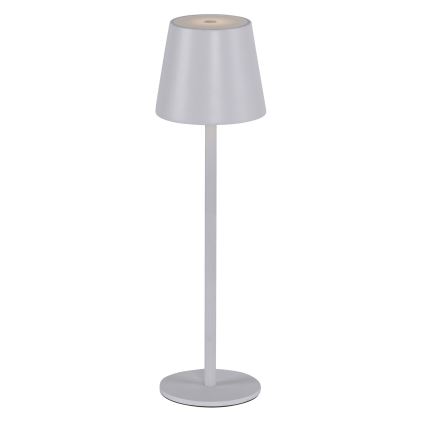 Leuchten Direkt 19250-16 - LED Lámpara de mesa recargable y regulable para exteriores EURIA LED/3W/5V 2600 mAh IP54 blanco