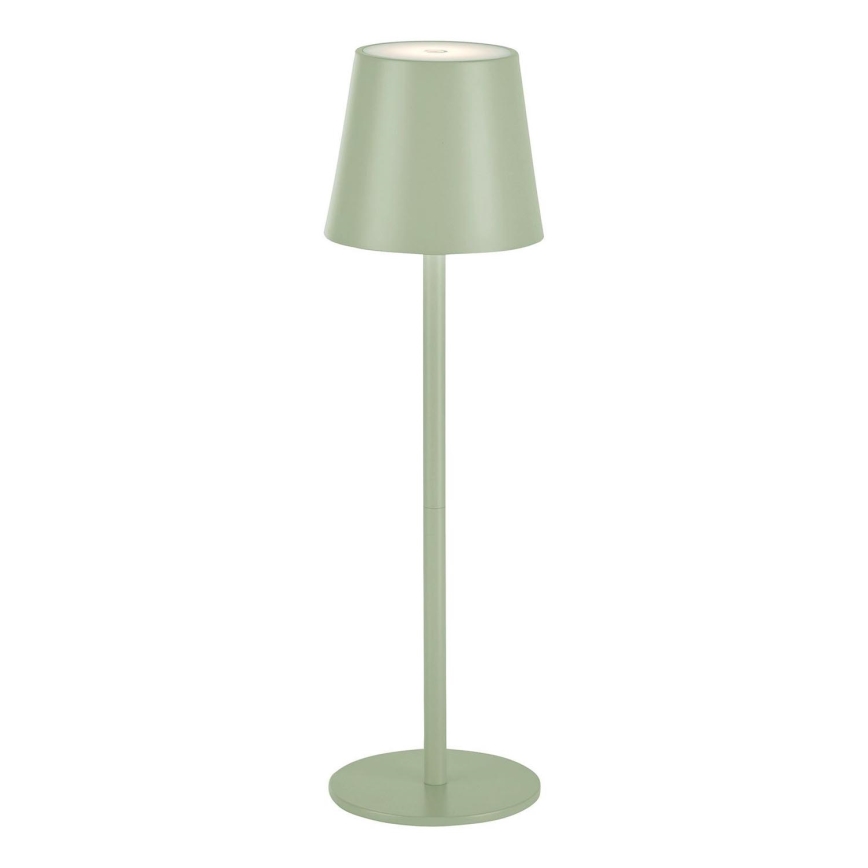 Leuchten Direkt 19250-43 - LED Lámpara de mesa recargable y regulable para exteriores EURIA LED/3W/5V IP54 verde