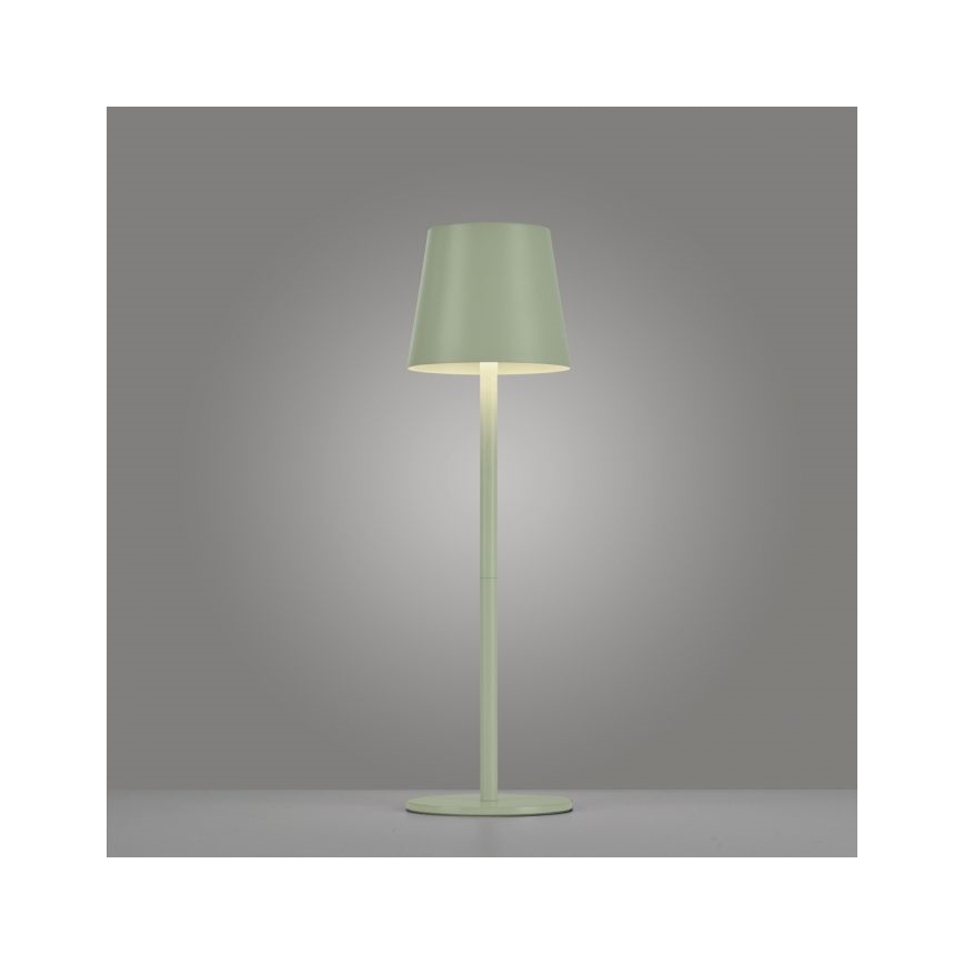 Leuchten Direkt 19250-43 - LED Lámpara de mesa recargable y regulable para exteriores EURIA LED/3W/5V IP54 verde