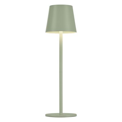 Leuchten Direkt 19250-43 - LED Lámpara de mesa recargable y regulable para exteriores EURIA LED/3W/5V IP54 verde