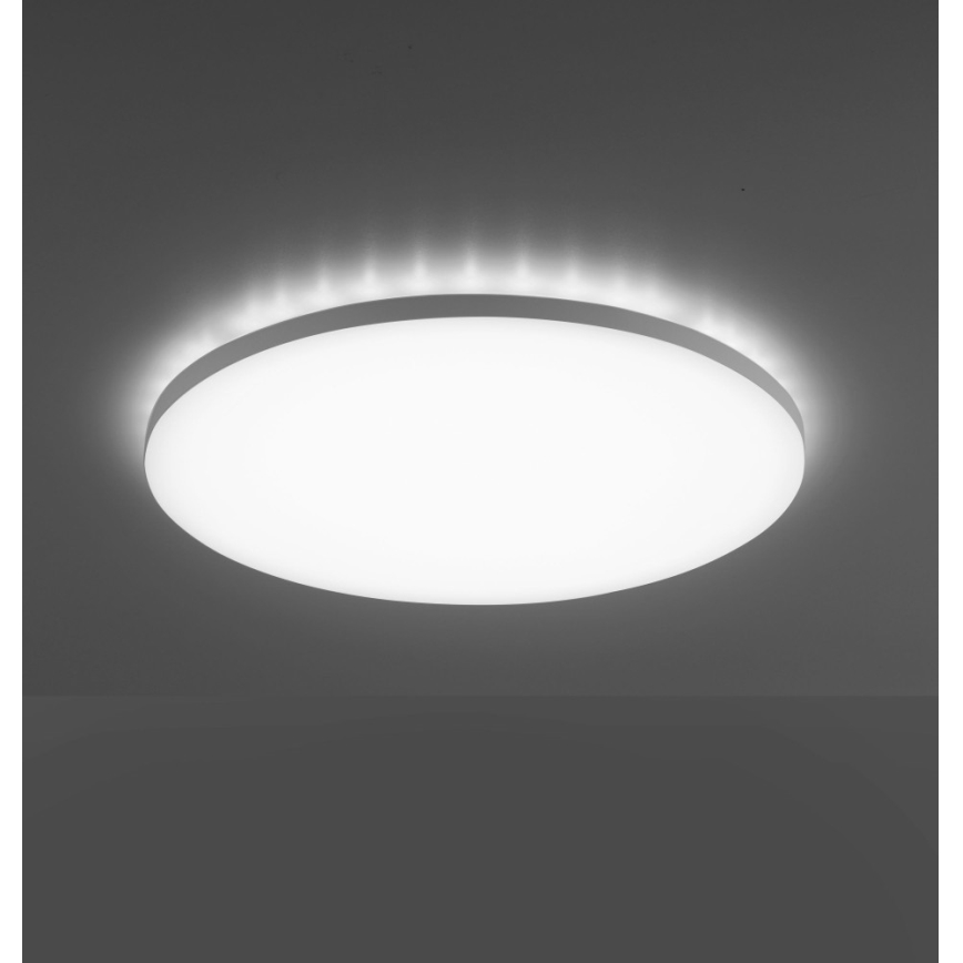 Leuchten Direkt 15602-16 - Plafón LED RGBW regulable GUSTAV LED/20,3W/230V + LED/1,8W 2700-5000K + mando a distancia
