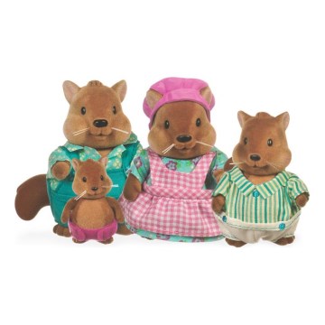 Li'l Woodzeez - Set de figuras BUSTLEBERRY familia de ardillas