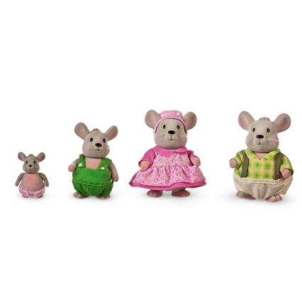 Li'l Woodzeez - Set de figuras HANDYDANDY Familia de ratones