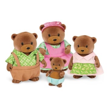 Li'l Woodzeez - Set de figuras HEALTHNUGGLE Familia de osos