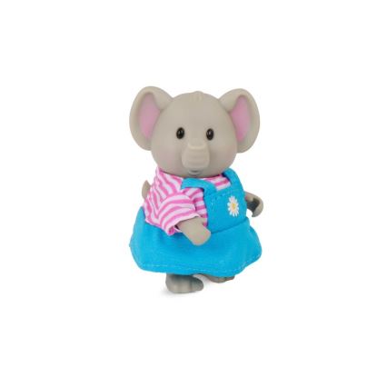 Li'l Woodzeez - Set de figuras OLIPHANT Familia de elefantes
