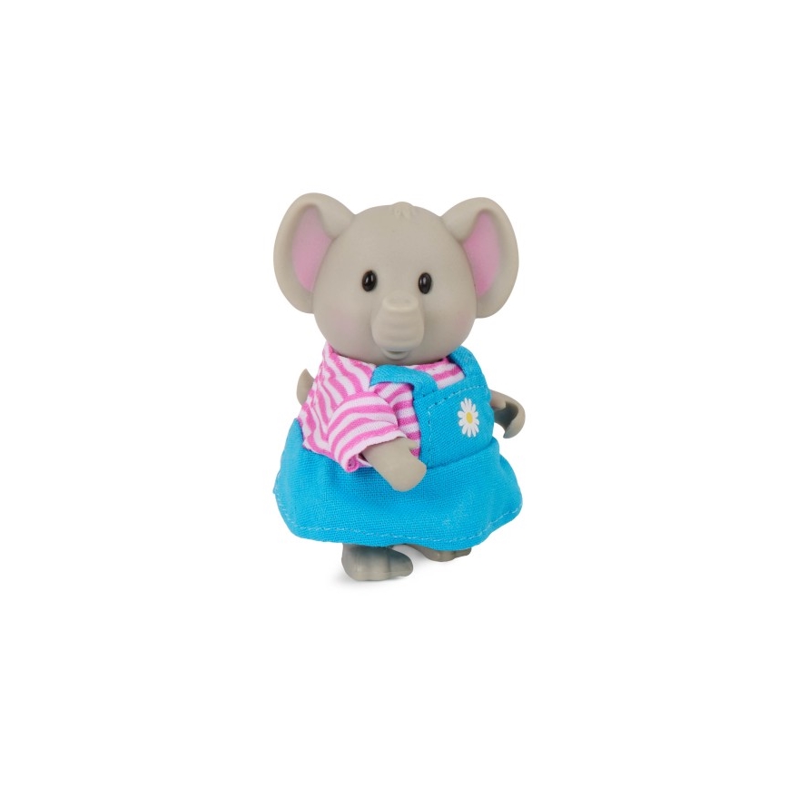 Li'l Woodzeez - Set de figuras OLIPHANT Familia de elefantes