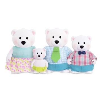 Li'l Woodzeez - Set de figuras VAN NORTH Familia de osos polares