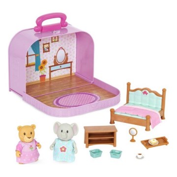 Li'l Woodzeez - Set de juegos maleta dormitorio