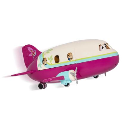 Li'l Woodzeez - Set de juguetes avión con accesorios