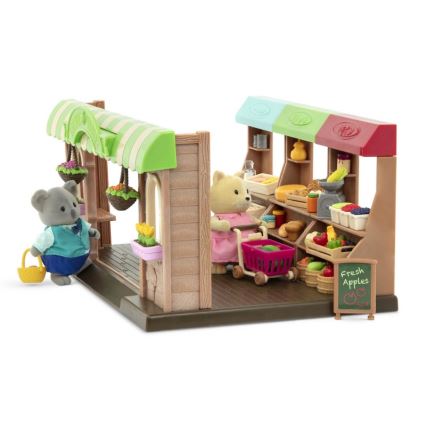 Li'l Woodzeez - Set de juguetes de mercado de agricultores