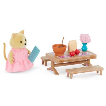 Li'l Woodzeez - Set de juguetes de muebles para dormitorio y comedor